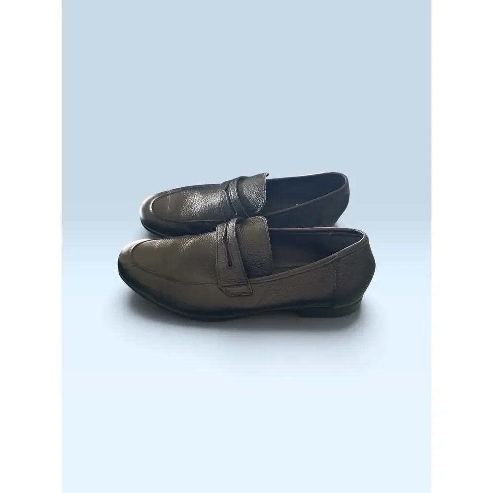 Alfani mens dress shoes size 9.5 black leather.